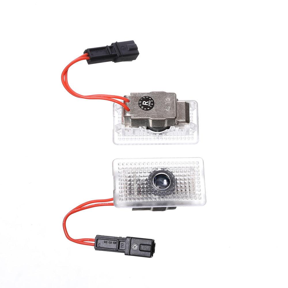 LED Plaid Projector Lights for Tesla Model 3 Y S X - Set of 2 Ultra-Bright Welcome Door Lamps - Evooor