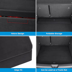 Alcantara Rear Trunk Storage Box For VW ID.4 2021-2025 - Evooor