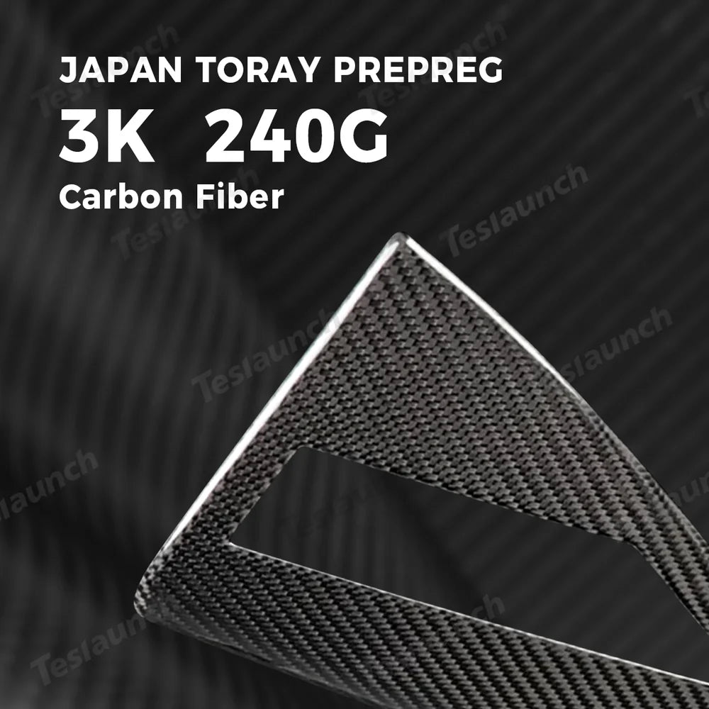 Premium Carbon Fiber Charging Port Cover for Tesla Model Y - Compatible with Juniper 2025 and Beyond - Evooor