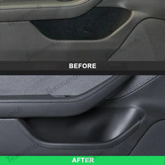Pair of Full-Cover Rear Door Side Storage Boxes Compatible with Tesla Model 3 - Highland Edition - Evooor