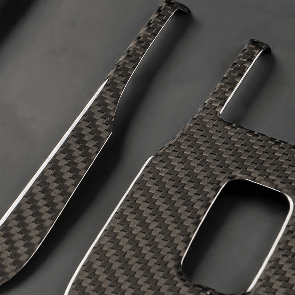 Highland 2024+ Tesla Model 3 Carbon Fiber Window Switch Cover Trim Set (10 Pieces) - Evooor