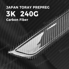 High-Quality Carbon Fiber Door Sill Guards Set for Tesla Model Y Juniper 2025+ (2 Pieces) - Evooor