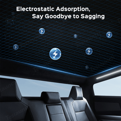 Electrostatic Adsorption Sunroof Ice Crystal Glass Roof Sunshade for Cybertruck - Evooor