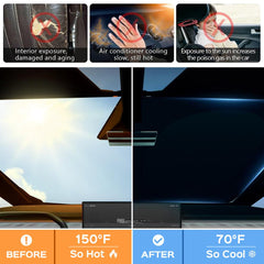 Front Windshield Sunshade Sun Visor for Cybertruck - Evooor