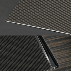 High-Quality Carbon Fiber Center Console Cover for Tesla Model S/X 2022+: Enhance Your Car's Interior Style - Evooor