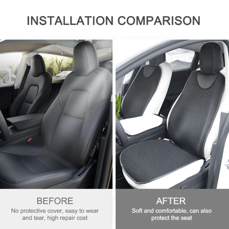 Cooling Air Flow Seat Cushion for Tesla Model 3/Y with Breathable Ice Silk Technology - Evooor