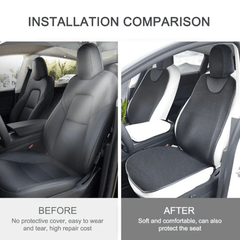 Cooling Air Flow Seat Cushion for Tesla Model 3/Y with Breathable Ice Silk Technology - Evooor
