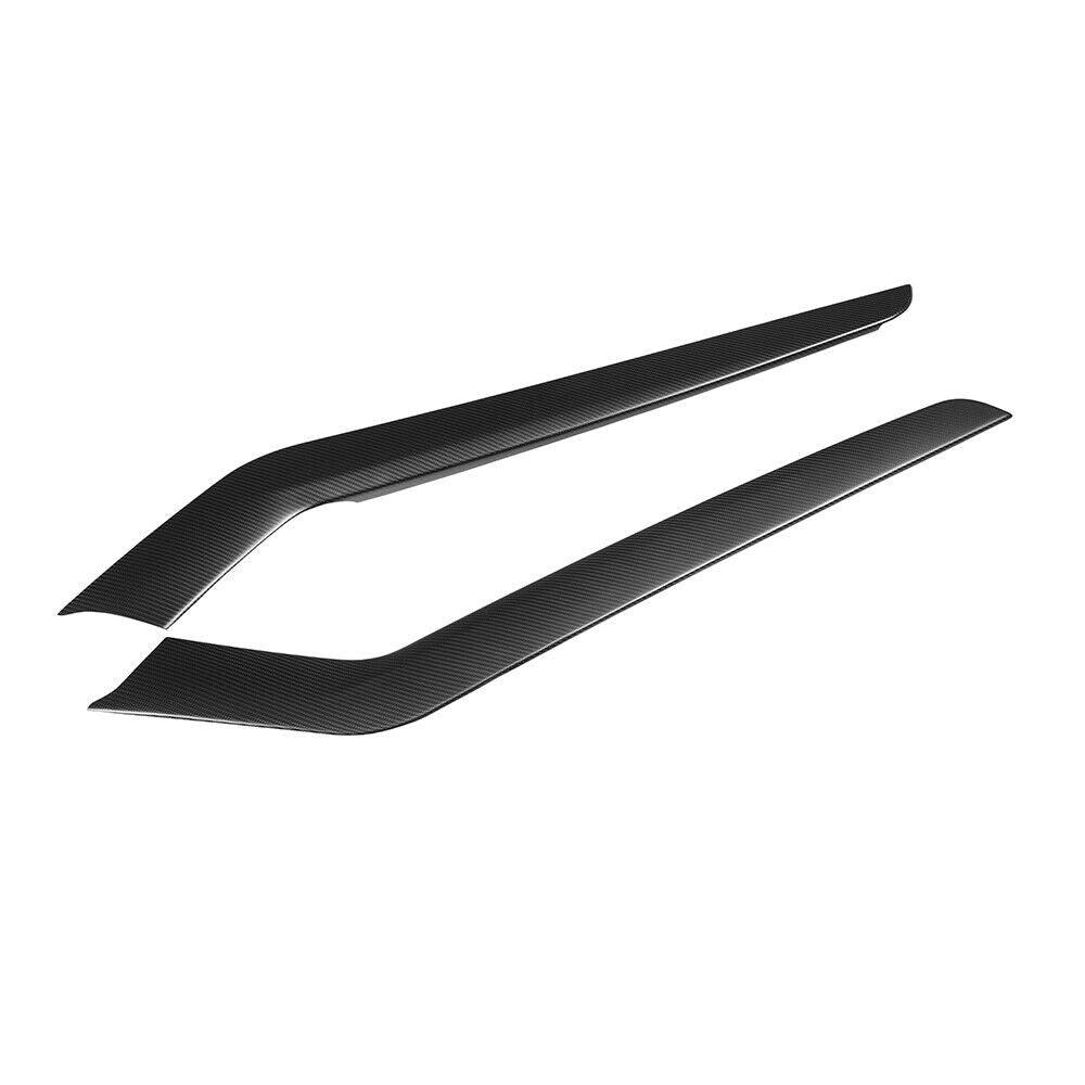 Luxury Gloss Carbon Fiber Interior Trim Panel Upgrade compatible with Tesla Model 3 (2024 and newer) - Side Console Accent Kit - Evooor