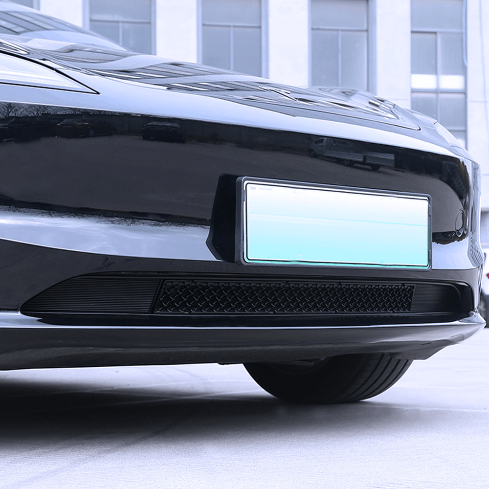 Tesla Model 3 2024+ Front Bumper Stainless Steel Radiator Grille Insert Deflector - Evooor