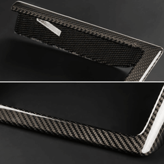 Luxury Carbon Fiber Wireless Charging Pad Cover for Tesla Model S/X 2022+ - Sleek Style Upgrade - Evooor
