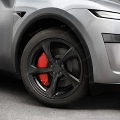 Set of 4 Red Brake Caliper Covers for Tesla Model Y - Enhanced Style for 2025+ Models - Evooor