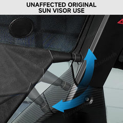 Upper Front Windshield Sunshade Mesh Sun Visor for Cybertruck (2 Pcs) - Evooor