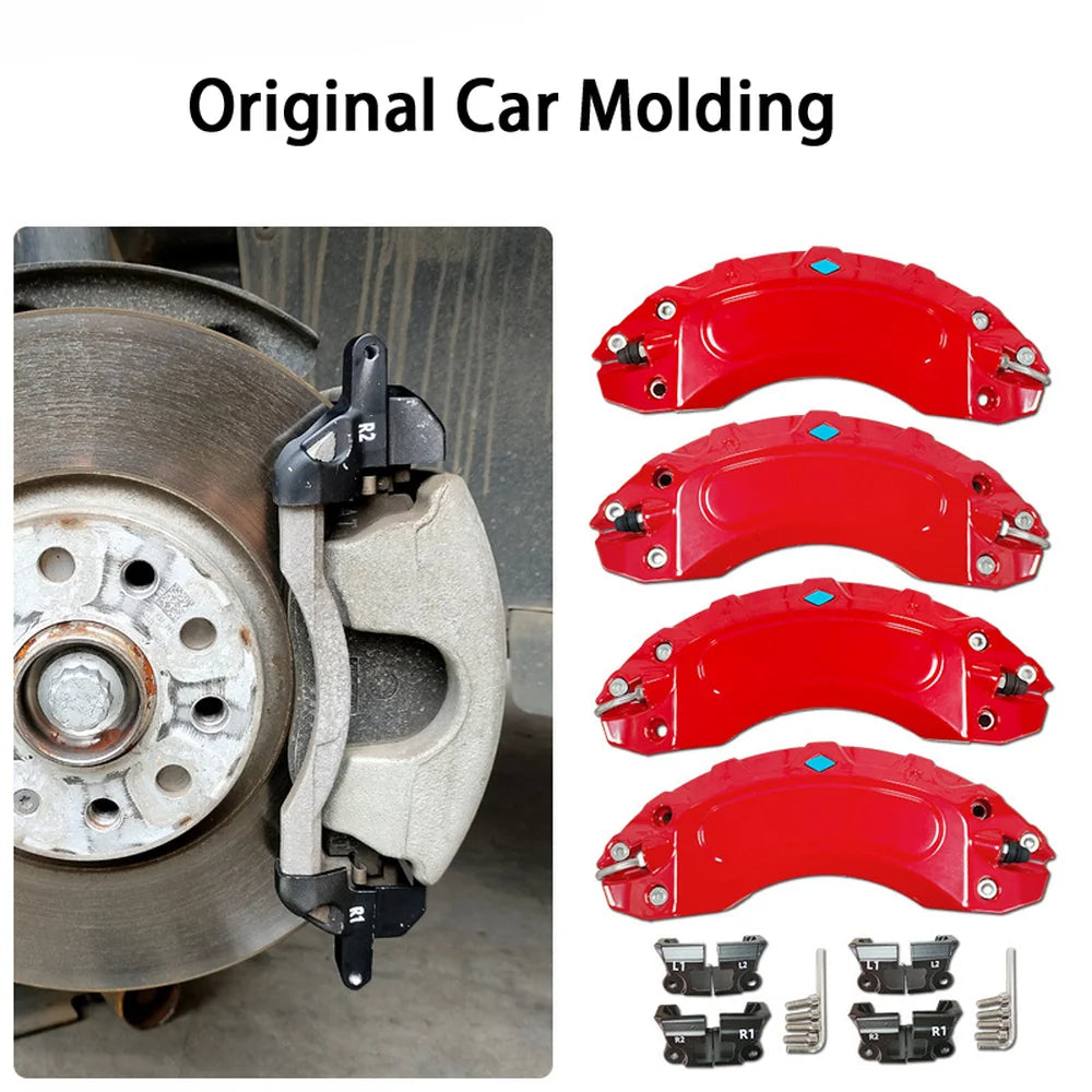 Aluminum Brake Caliper Covers For VW ID.4 2021-2024 4 PCS - Evooor