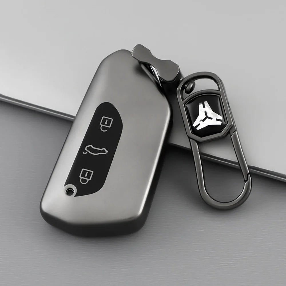 TPU Titanium Gray Car Key Case Cover For VW ID.3 2025 - Evooor