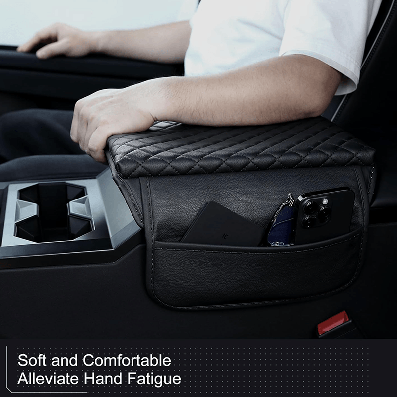 Leather Center Armrest Cover for Cybertruck - Evooor