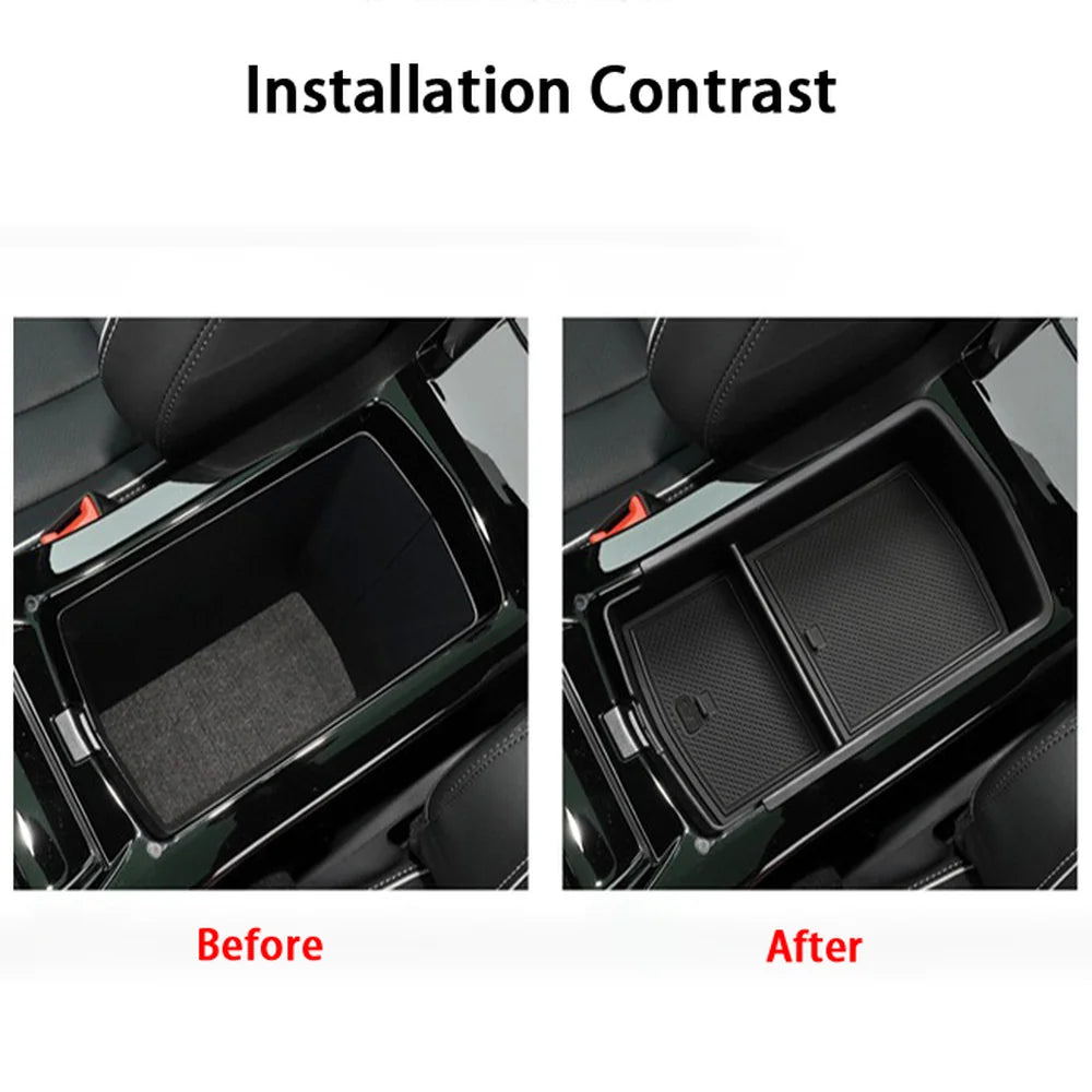 ABS Center Console Armrest Storage Box Organizer For VW ID.4 2021-2025 - Evooor