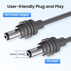 Premium Starlink Mini DC Power Cable Replacement Kit - Ensure Reliable Power Supply - Evooor