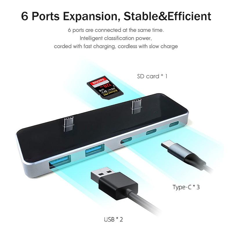Tesla Model 3/Y Docking Station-6-in-1 USB Hub Expansion Adapter - Evooor