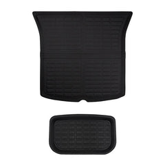 Custom-Fit Floor Mats And Liners 3D Lamination Cutting All-Weather For Tesla Model Y (2020-2024) - Evooor