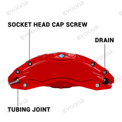 Model 3/Y Brake Caliper Covers (4Pcs) For Tesla(2017-2023) - Evooor