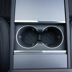 2024 Model 3 Highland Water Cup Holder Storage Box Console TPE Silicone Holder Cup Holder Insert for Tesla - Evooor