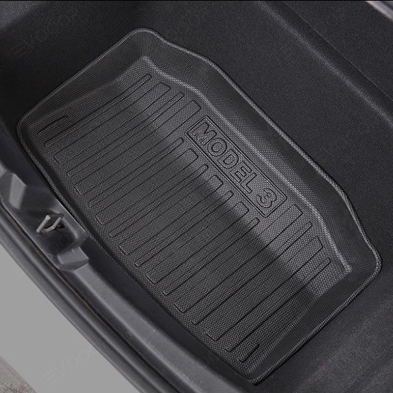 2024 Model 3 Highland All-Weather Floor Mats Full Set Trunk Mat Cargo Mat Frunk Cargo Liner for Tesla - Evooor