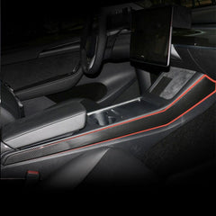 Model 3/Y Center Console Side Panel Caps, Decoration Wrap Cover (Carbon Fiber Pattern ABS) (Gen. 2) for Tesla(2021-2023) - Evooor