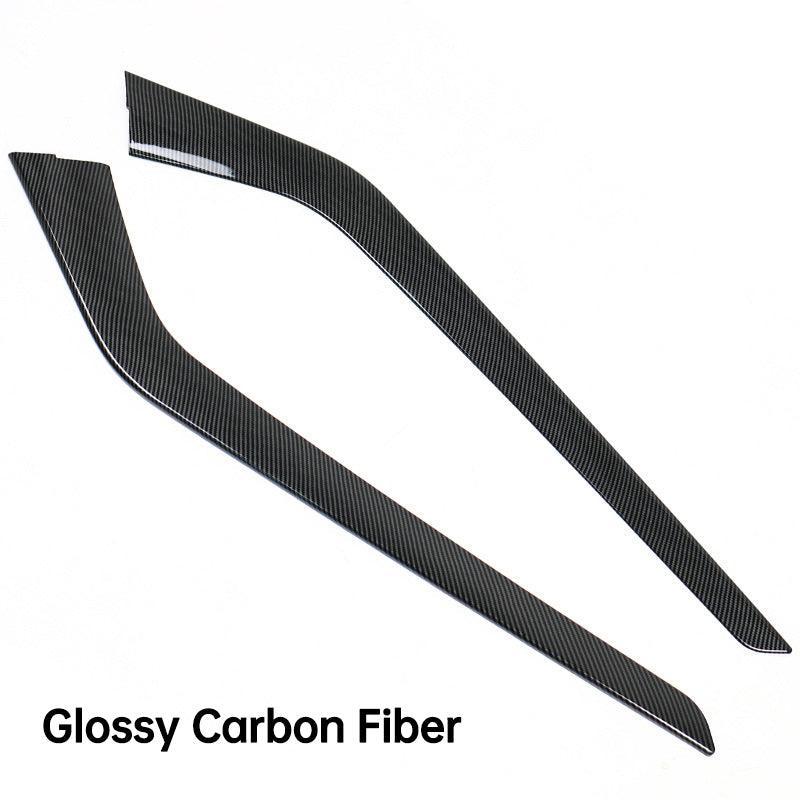 Model 3/Y Center Console Side Panel Caps, Decoration Wrap Cover (Carbon Fiber Pattern ABS) (Gen. 2) for Tesla(2021-2023) - Evooor