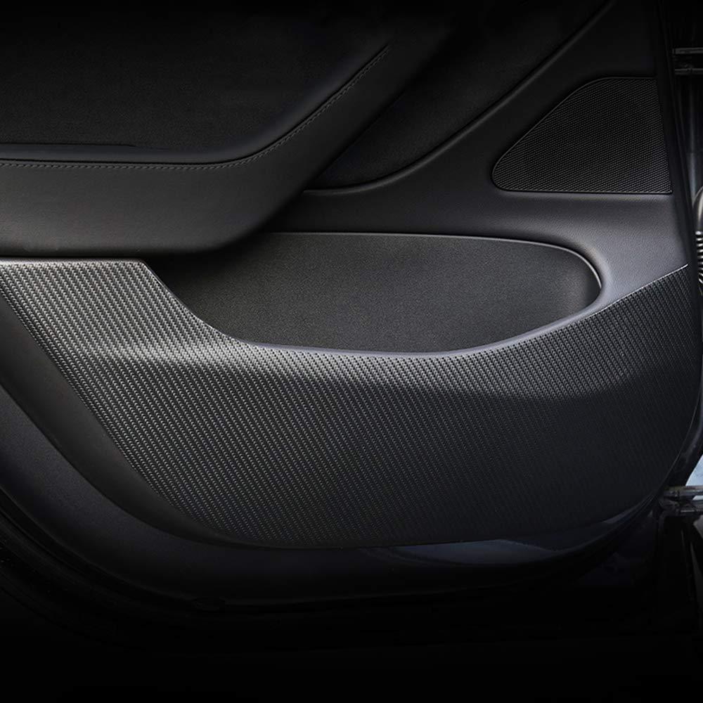 Tesla Model 3 Side Door Vinyl Wrap Guards Set - Protective Door Edge Covers (4 Pieces) for Model 3 (2017-2023) - Evooor