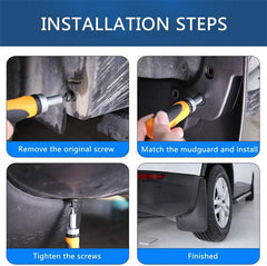 Model Y Mudflaps Splash Guards MudGuards Mud Flaps Fender Car Protect 4 PCS for Tesla (2020-2023) - Evooor