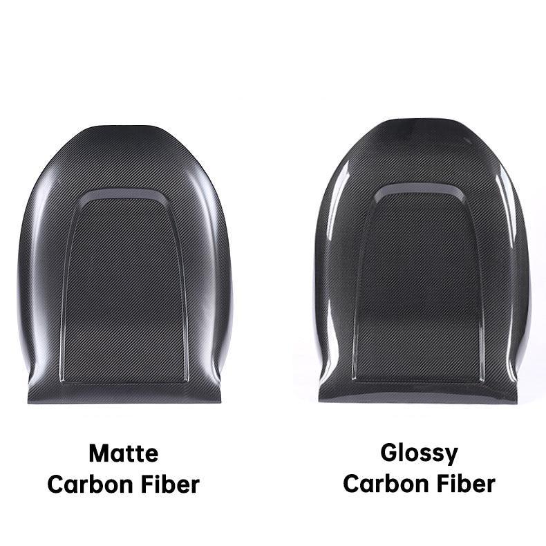 High-Quality Carbon Fiber Backseat Covers for Tesla Model 3/Y - Set of Rear Seat Back Overlays (2017-2023) - Evooor