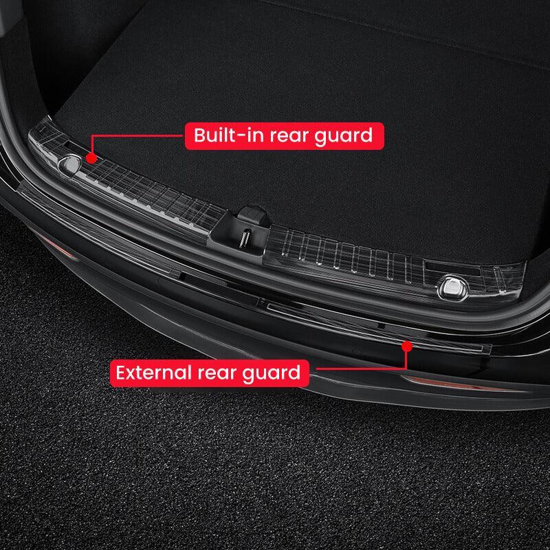 Premium Stainless Steel Trunk Sill Guard Plate Compatible with Tesla Model Y (2020-2024) - Evooor