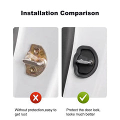 Tesla Model 3/Y Door Lock Latches Cover Fit Noise Reduction 4PCS - Evooor
