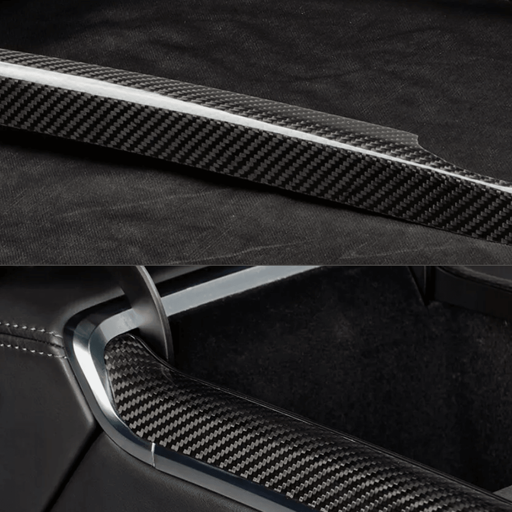 2022+ Tesla Model S/X Real Carbon Fiber Center Console Side Panel Upgrade - Evooor