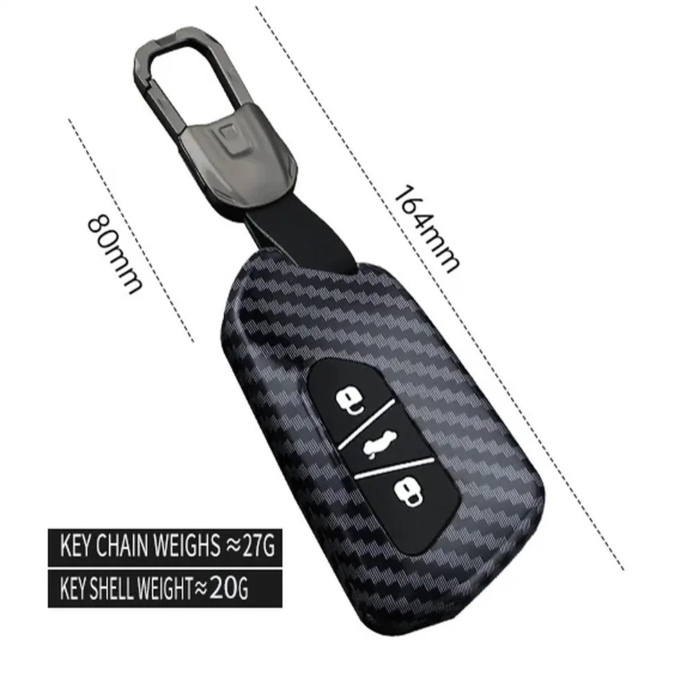 ABS Carbon Fiber Texture Car Key Case Cover For VW ID.3 2025 - Evooor