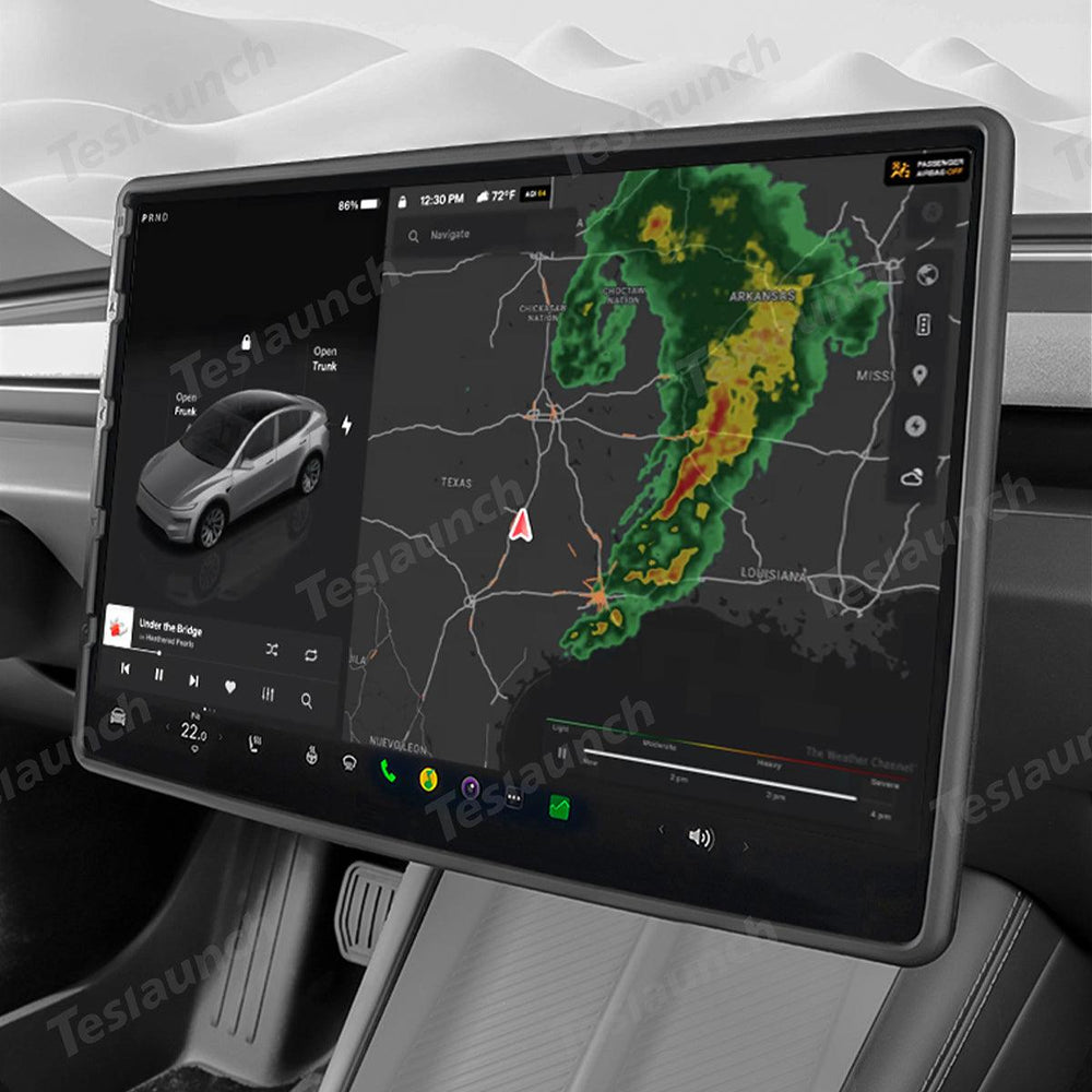 Multi-Functional Screen Protector Frame for Tesla Model Y Juniper 2025+ - Evooor