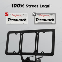 No-Drill Adjustable Front License Plate Mount for Tesla Model X (2021+) - Evooor