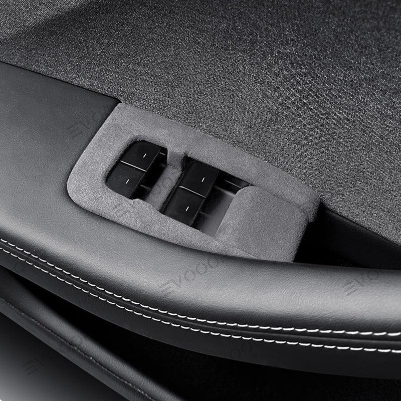 Tesla Alcantara Window Switch Button Cover Sticker 13 PCS For 2024 Model 3 Highland - Evooor