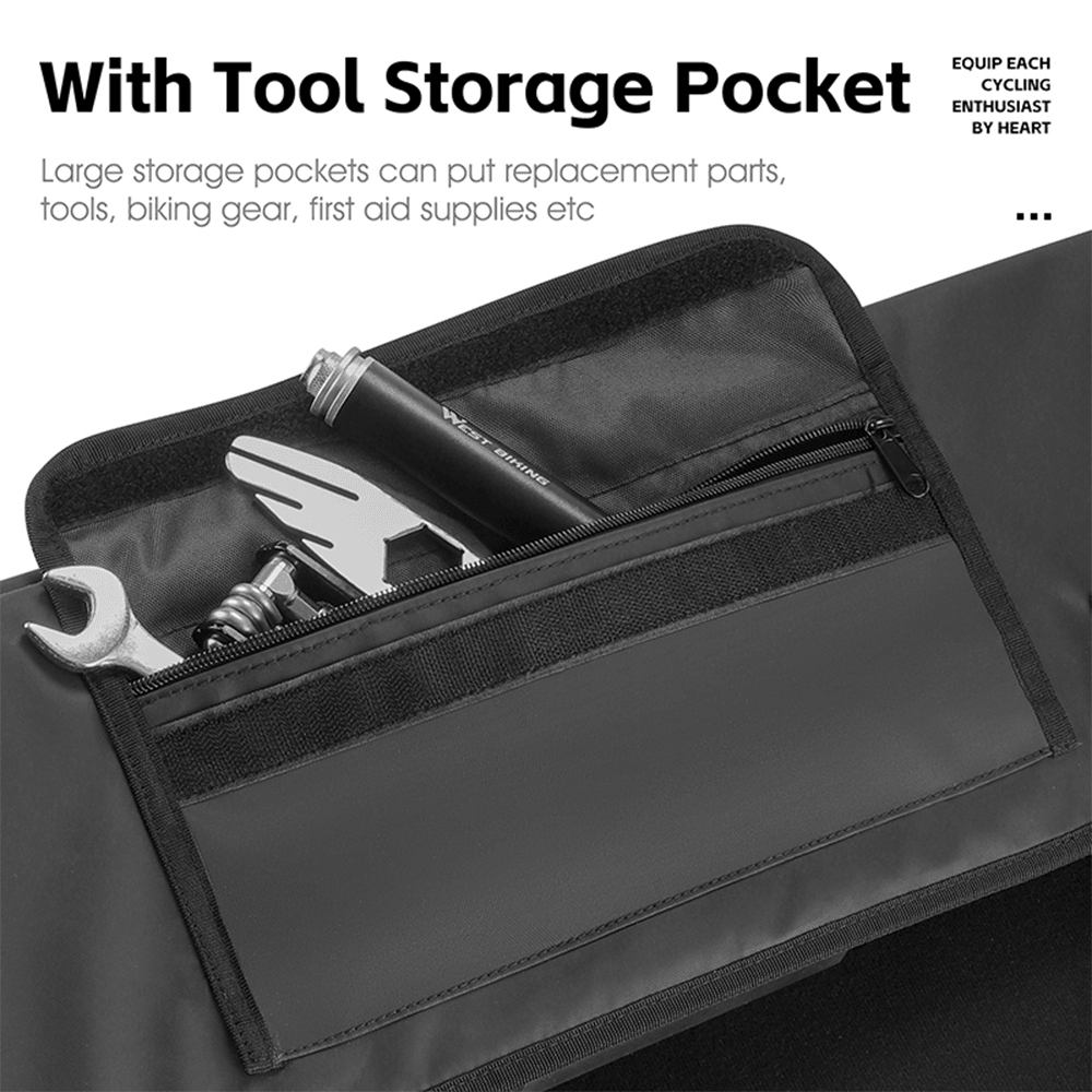 Bike Tailgate Shield Pad with Tool Pockets for Cybertruck - Evooor