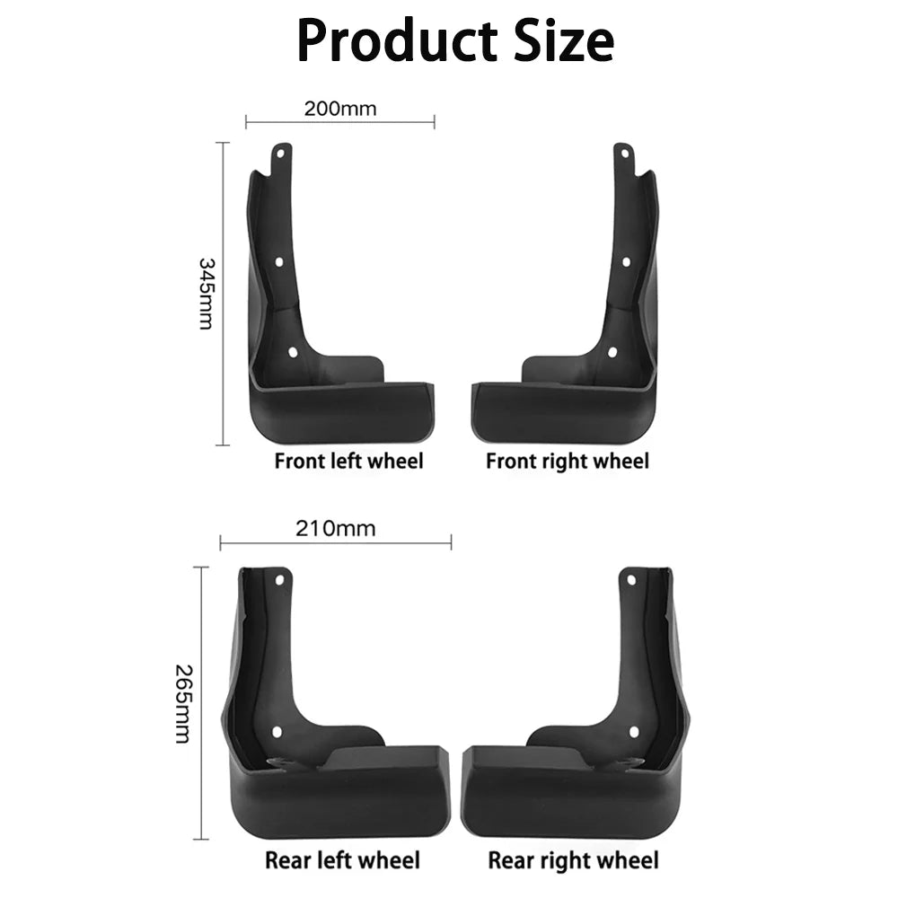 Mud Flaps Front & Rear Kit for VW ID.7 (2023–2025) (4PCS) - Evooor