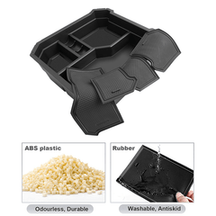 Double-layer Center Console Storage Tray Organizer Box for Tesla Cybertruck (2-pack) - Evooor