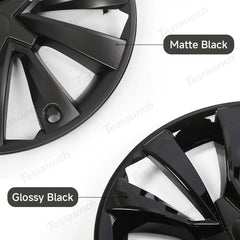 Turbine Style 19'' Crossflow Wheel Covers for Tesla Model Y 2025+ - Set of 4 Hubcaps - Evooor