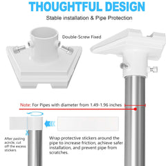 Starlink Dish Pole Mount Adapter Kit - Securely Attach Gen3 Satellite Dish - Evooor