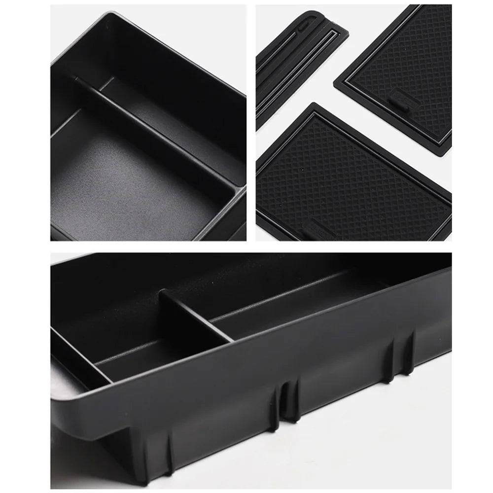 ABS and PVC Center Console Armrest Storage Box Organizer For VW ID.3 2021-2025 - Evooor