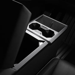 Carbon Fiber Style Center Console Cup Holder Panel Trim Cover for Tesla Cybertruck - Evooor