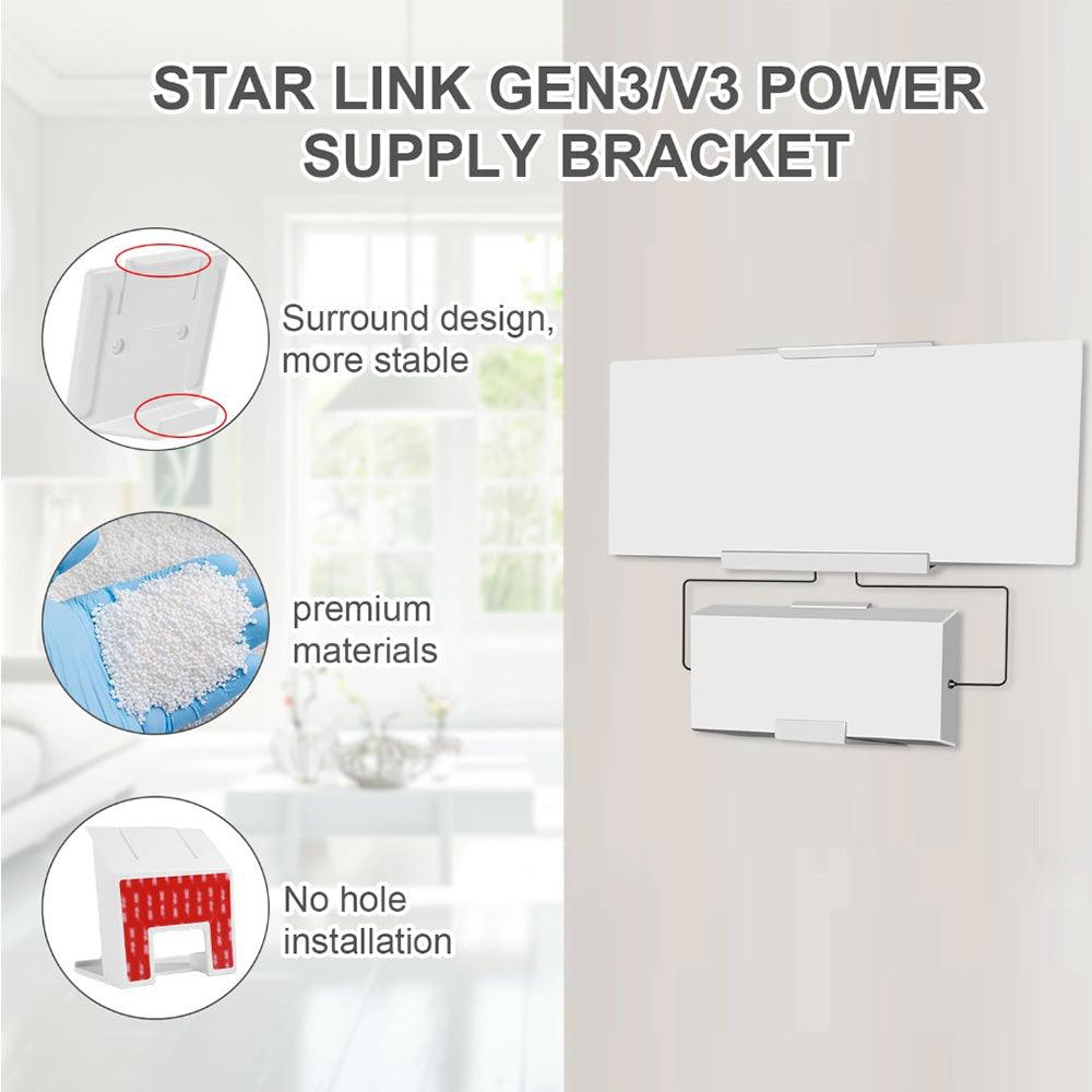 Wall Mount Kit for Starlink Gen 3 Router with Easy Installation - No Tools Needed - Evooor