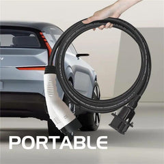 SAE J1772 Type 1 EV Charger Extension Cord - Universal Compatibility for Electric Vehicle Charging - Evooor