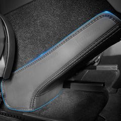 Rear Console Air Vent Guard – Napa Leather Kick Protection for Tesla Model Y Juniper 2025+ - Evooor