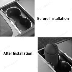 Tesla Model Y 2025+ Central Control Silicone Rubbish Bin Organizer - Juniper Color - Evooor