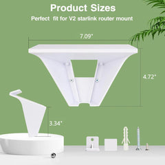 Adjustable Wall Mount Holder for Starlink Gen 2 Router with Swivel Function - Evooor